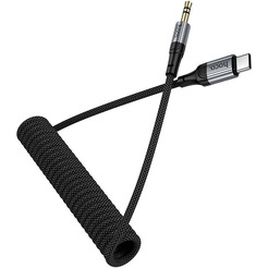 Кабель Hoco UPA33B USB Type-C - 3.5 мм Jack (1.5 м, черный)