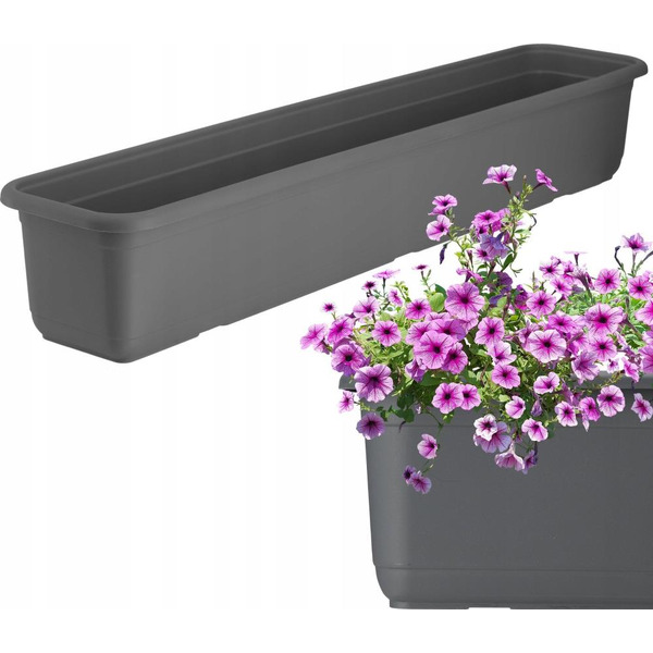 Кашпо Formplastic 5185-014 (матовый антрацит)