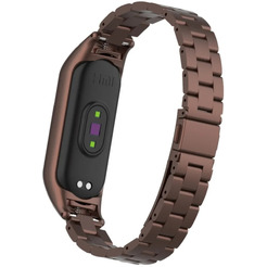 Ремешок Bingo Stainless для Xiaomi Mi Band 5 Коричневый