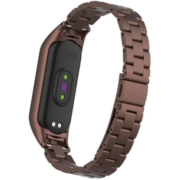 Ремешок Bingo Stainless для Xiaomi Mi Band 5 Коричневый