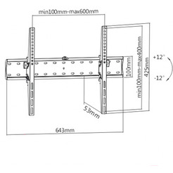 Кронштейн для телевизора Gembird WM-70T-02