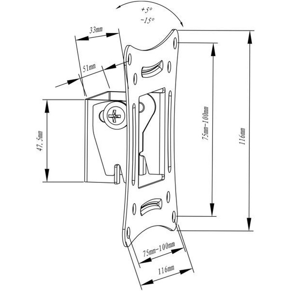 Кронштейн Metaldesign MD3201 черный