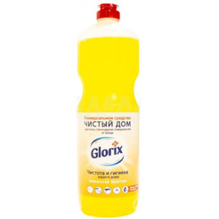 Средство чистящее для пола GLORIX Лимонная энергия.Чистый дом 1 л