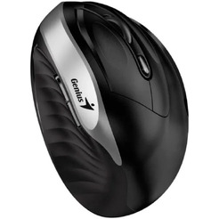 Вертикальная мышь Genius Ergo 8250S (черный/серебристый)