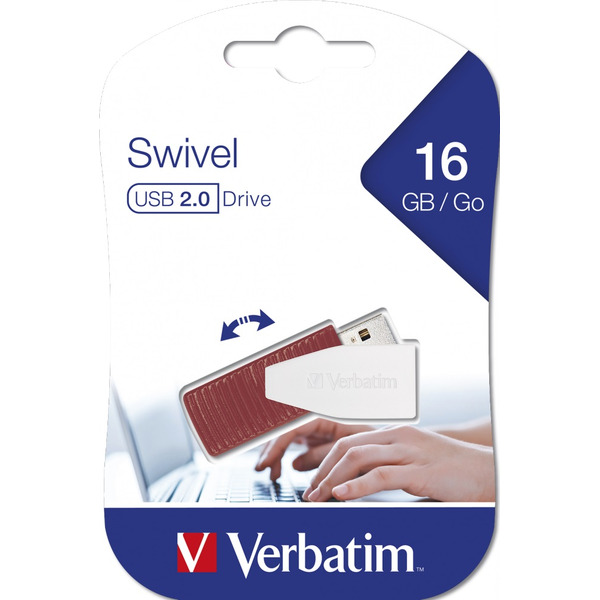 USB Flash Verbatim Store 'n' Go Swivel Red 49814