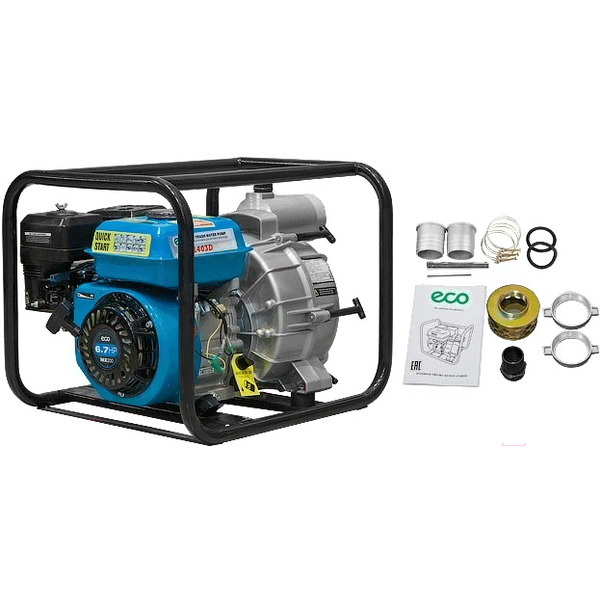 Мотопомпа бензиновая ECO WP-1404D