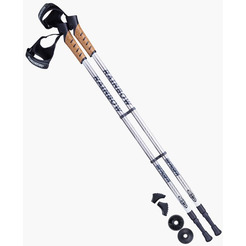 Палки для скандинавской ходьбы Berger Rainbow 77-135 (серый/белый)