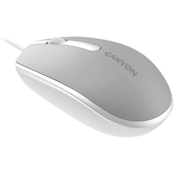 Мышь Canyon M-10 (CNE-CMS10DG) серый/белый
