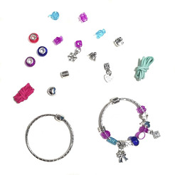 Игровой набор для создания украшений для девочек SHANTOU YISHENG Браслет шарм и подвеска 868-76