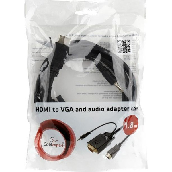 Кабель-адаптер Cablexpert A-HDMI-VGA-03-6