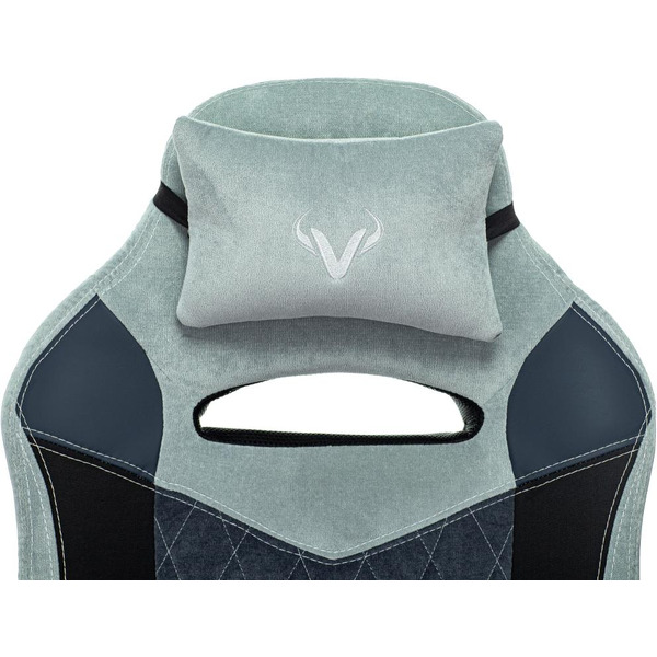 Кресло игровое Zombie VIKING 6 KNIGHT Fabric (1380215) голубой