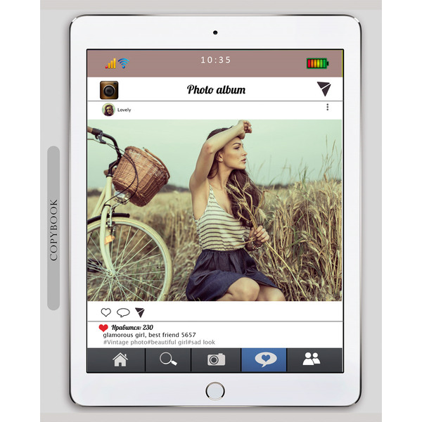 Тетрадь ПРОФ-ПРЕСС 48 л Планшеты, клетка, мелов. обл., лен 48-2937