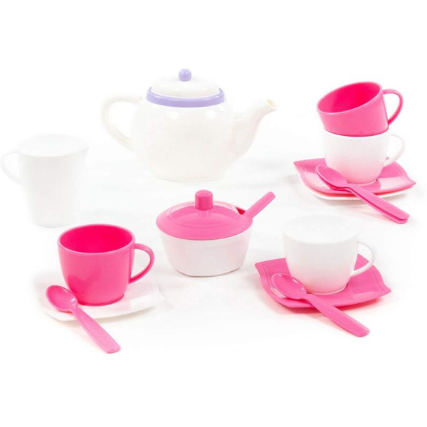 Набор детской посуды Полесье Алиса 58966 (на 4 персоны, в сеточке)