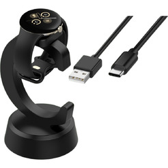 Зарядная док-станция для умных часов Bingo C-shape Google Pixel Watch 2/3/FITBIT Ace LTE/Versa 3/4/Sense 1/2 (серый)