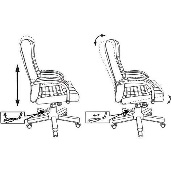 Кресло Бюрократ KB-10WALNUT(черный)