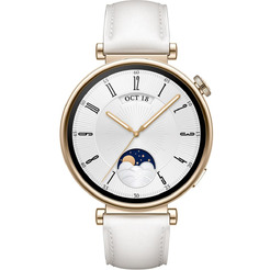 Смарт-часы HUAWEI Watch GT 4 White Leather Strap (ARA-B19) 41mm