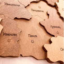 Модель в виде конструктора EWA «Карта Беларуси"(русский)