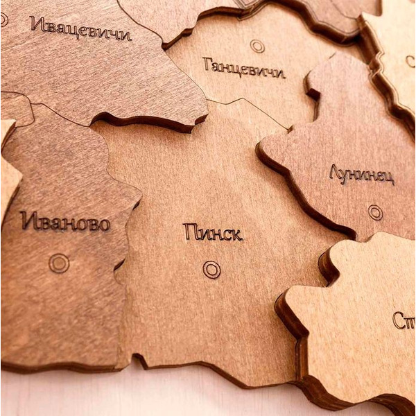 Модель в виде конструктора EWA «Карта Беларуси"(русский)