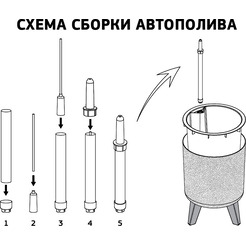 Кашпо Idea Флориан М 3157 (11л, белый ротанг, с автополивом)