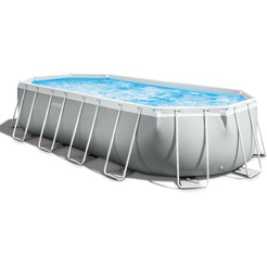 Каркасный бассейн INTEX PRISM FRAME Oval 26798 (610x305x122 см) с лестницей и насос-фильтром