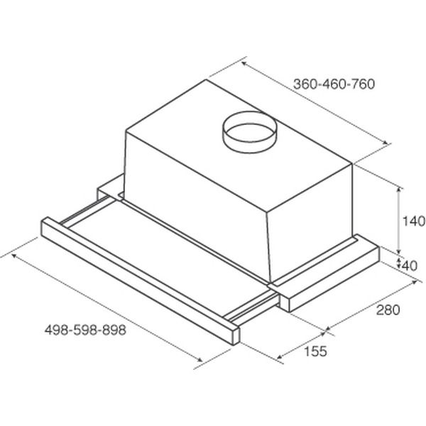 Вытяжка JET AIR AURORA LX/WH/F/50