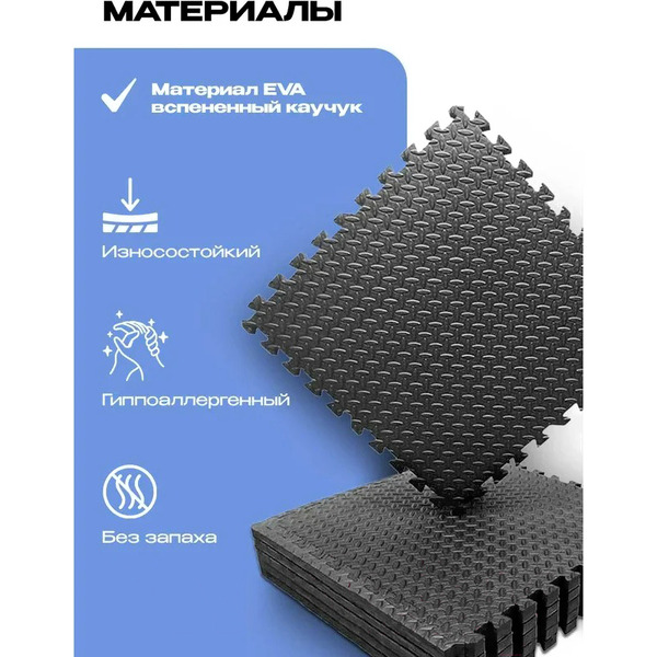 Мат-пазл для фитнесса и тренажеров PROIRON ПАЗЛ6612