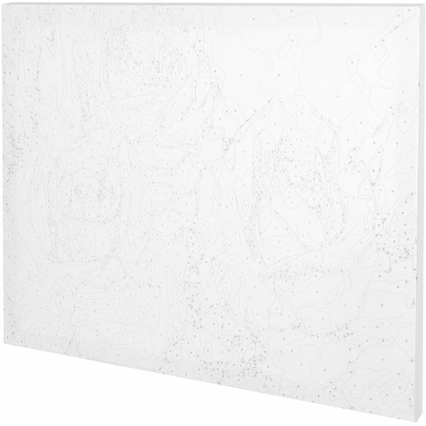 Картина по номерам ОСТРОВ СОКРОВИЩ «Бело-розовые розы» 663286