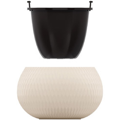 Кашпо Альтернатива Жемчужина М8727 (бежевый)