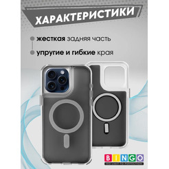 Бампер BINGO Model Magnetic для APPLE iPhone 16 Pro Max черный