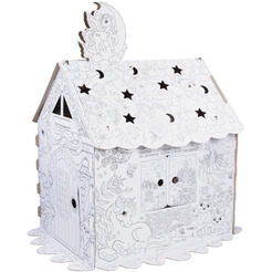 Картонный игровой развивающий Домик-раскраска BRAUBERG "Для маленькой принцессы"  (880363)