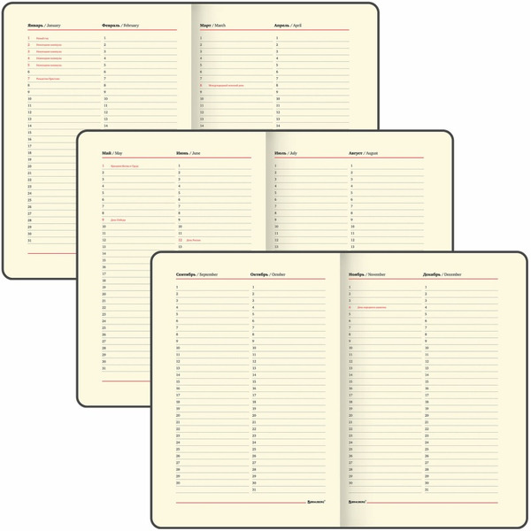 Еженедельник недатированный BRAUBERG Iguana 114476