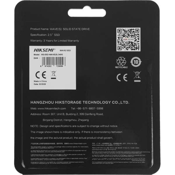 SSD Hikvision Wave(S) 240GB HS-SSD-WAVE(S) 240G