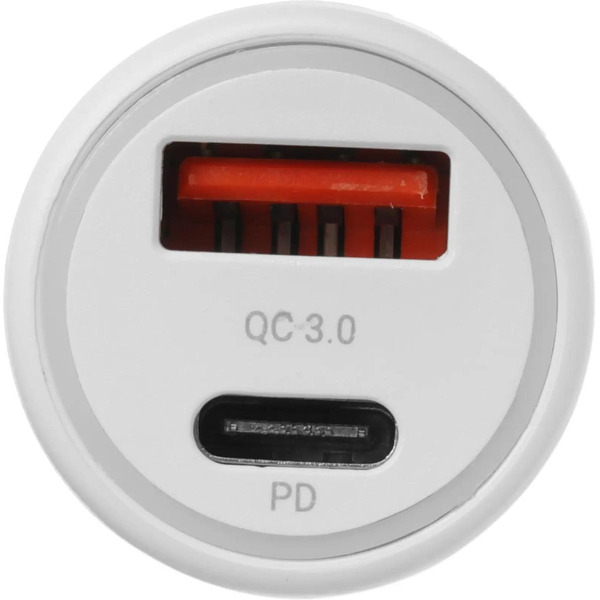 Автомобильное зарядное устройство Digma DGC2С (белый)