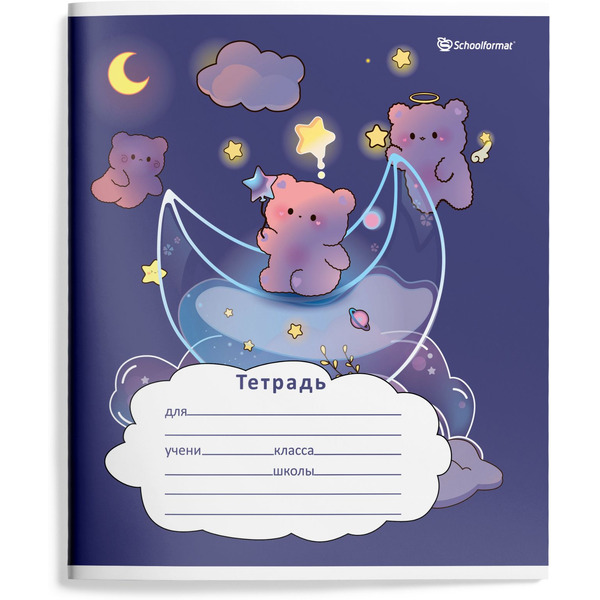 Набор тетрадей Schoolformat ВОЛШЕБНЫЕ МИШКИ ТШЛ12-ВЛМ4 (4 шт)