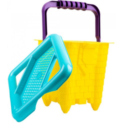 Песочный набор Fancy Baby Ведерко Вежа с ситечком VD03