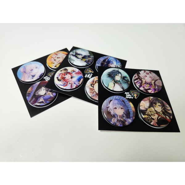 Набор сувенирных магнитов "Дай 5 Добру" Геншин (4 шт)