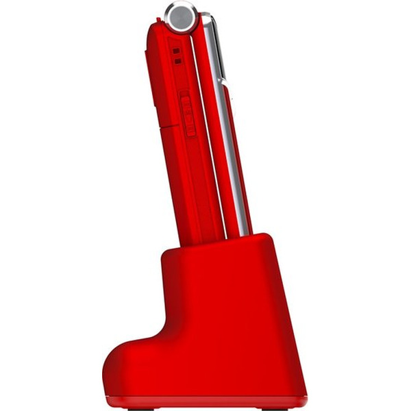 Кнопочный телефон Maxvi E11ds (красный/серебристый)