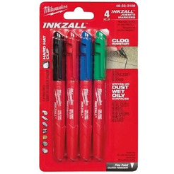 Набор маркеров Milwaukee INKZALL 48223106 (цветные)