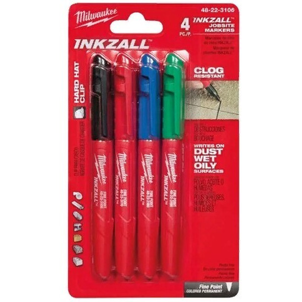 Набор маркеров Milwaukee INKZALL 48223106 (цветные)
