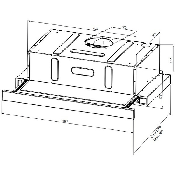 Вытяжка SCHTOFF Strelka 600 (белая)