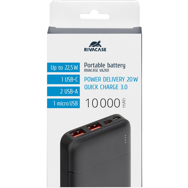 Внешний аккумулятор RIVACASE VA2101 (10000mAh)