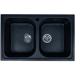 Мойка кухонная Granrus GR-785 W (черный)