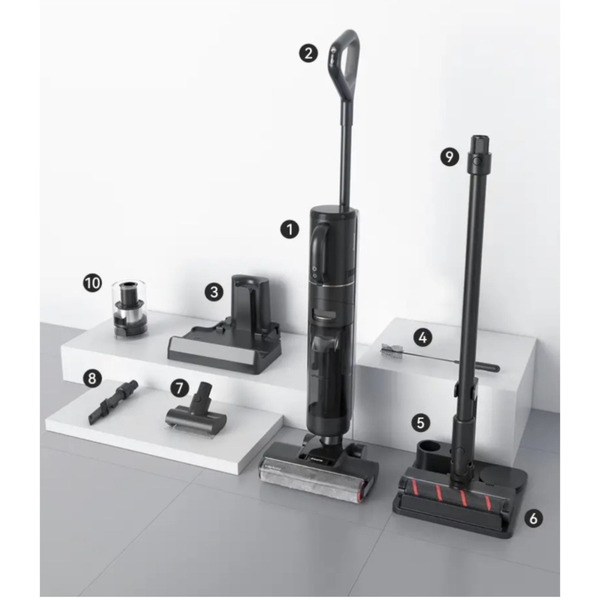 Вертикальный беспроводной моющий пылесос Dreame H13 Pro Plus Mix Wet and Dry Vacuum