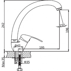 Смеситель AV Engineering AVZKN4-A267-647