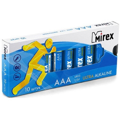 Батарейка Mirex Ultra Alkaline AAA 10 шт LR03-M10