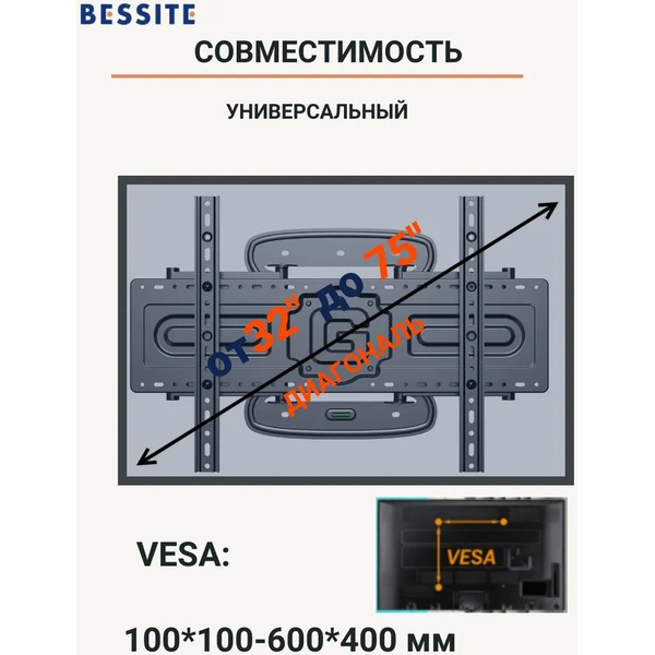 Кронштейн Bessite GT-8-GD