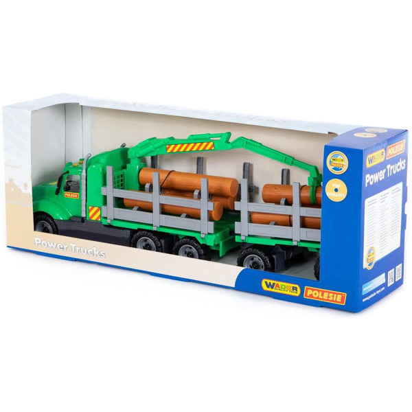 Автомобиль-лесовоз с прицепом Полесье 55668 "Майк