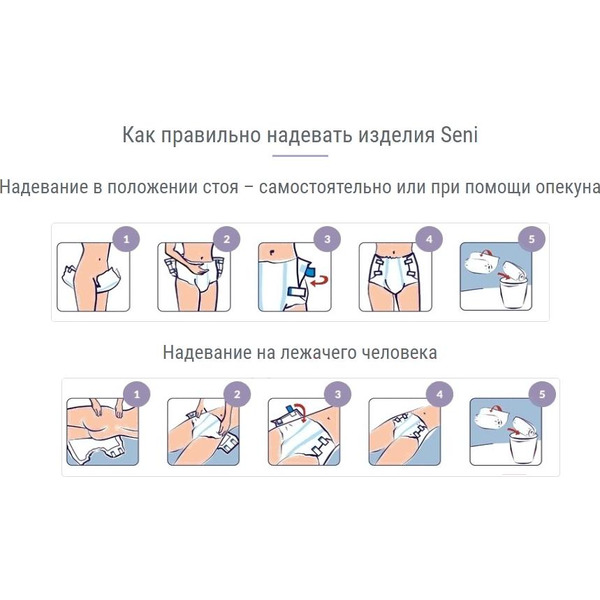 Подгузники для взрослых Seni Super Plus Large (30шт)