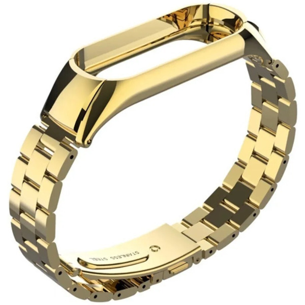 Ремешок Bingo Stainless для Xiaomi Mi Band 5 Золотистый