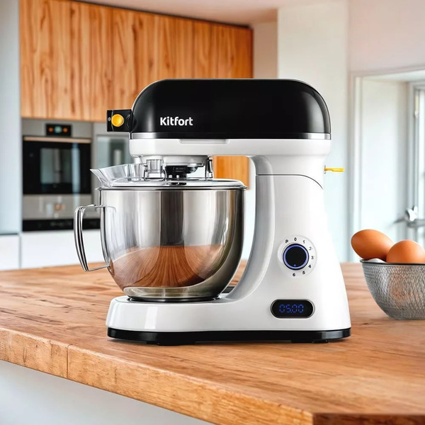 Цельнометаллический планетарный миксер Kitfort КТ-3437